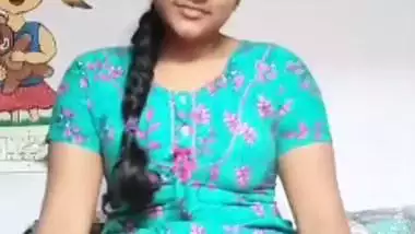 Desi Tamil girl strips and exposes her hairy pussy and ass