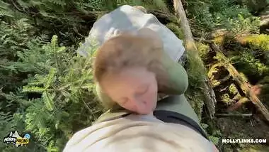 Big Boobs Hiker gets Creampie Pussy on Mushroom Mountain - Molly Pills - POV 4K