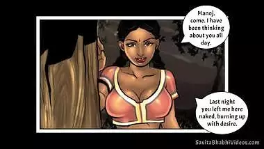 Bhabhi fools around with Desi boy who touches boobies in XXX porn comic