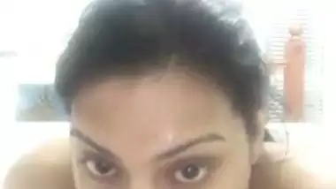 Young and horny girl enjoys with a big dildo