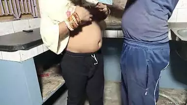 Boss having mid night fucking fun with maid once wife in deep sleep