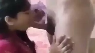 Desi milf gives an Indian blowjob to her husband’s friend