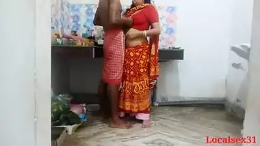 Local Indian Red Saree Wife Sex With Ranna Ghor ( Official Video By Localsex31)