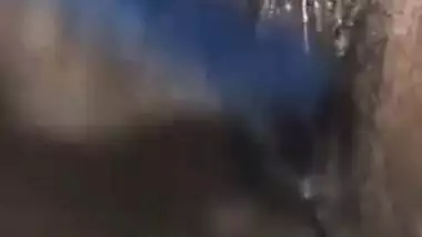 Excited Indian girl needs no sex when blue XXX toy is at hand