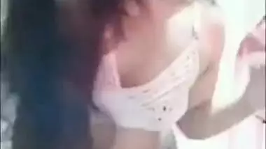 Guys wank off to this Desi XXX wife getting naked on camera from them