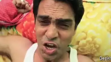 Sexy Desi XXX wife ties husband to the bed and has sex with another man