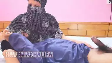 Hot Hijabi Babe Riding Big Cock In Revers After Smoking And Getting Creampie To Hairy Pussy