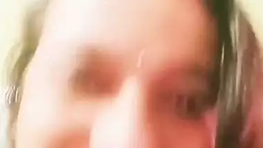 Busty aunty stripping nighty and nude show