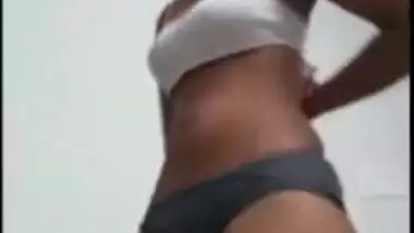 Coed knows that Desi teacher likes hairy pussy porn so she starts acting