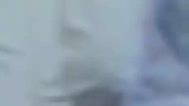 During sex guy's rod enters deep into trimmed XXX twat of Desi GF