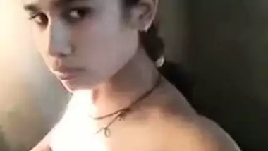 Desi Teen nude selfie movie scene on web camera for her lover