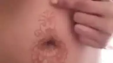 Desi hottie shows inked XXX tits and trimmed pussy perfect for sex