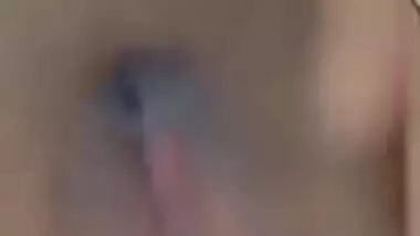 Sexy Indian XXX babe showing boobs and playing with pussy on video call