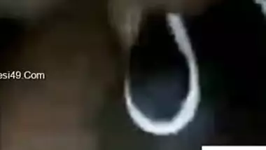 Sexy XXX close-up of big natural tits from hot Desi webcam bitch