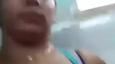 Desi wife has to milk her boobies in this amateur home XXX video