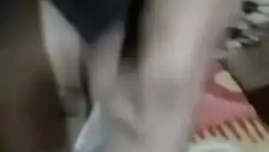 Aunty takes care of online Desi sex client and airs big twins for him