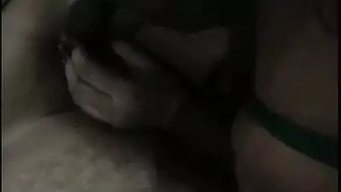 Sexually excited bhabhi with a hot big gazoo is pleasuring her husbands ally