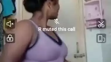 TAMIL NEW MARRIED BHABHI SHOWING HER IN VC TO HER HUSBAND IN OFFICE