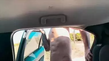 Isizzu is shy & horny with her step Brother in the car on a PUBLIC STREET
