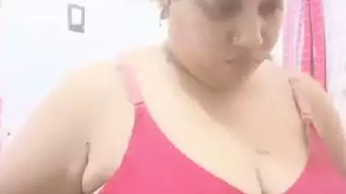 Bengali boudi stripping nighty and showing huge boobs
