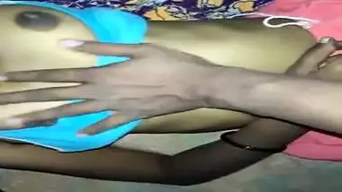 Before sex Indian man examines GF's body and even touches her XXX vagina