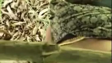 Desi Bhabhi with slutty-soul fucking outdoor by own nephew In doggy style