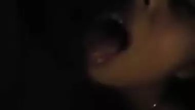 Hot paki babe BJ sucking balls and licking ass of bf with audio