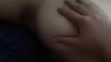 Today Exclusive- Sleeping Wife Boobs Pressing And Nude Video Record By Hubby