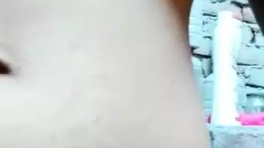 Today Exclusive- Sexy Village Girl Showing Her Boobs And Pussy On Video Call Part 2