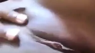 Indian cutie with nice XXX curves has solo sex being alone at home