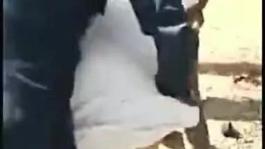 Cheating girlfriend is caught fucking outdoor with lover, Desi mms XXX sex