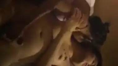 Desi escort girl in a hotel room with two horny guy