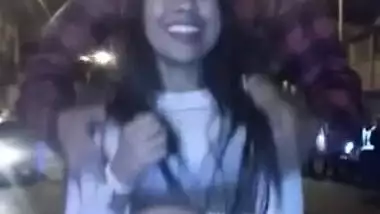 Desi Girl Unwilling Pull Ups of Top To Show Her Boobs To Friends…Hot Boobie