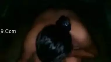 Naughty man spies on his nude Desi wife who washes XXX body outdoors