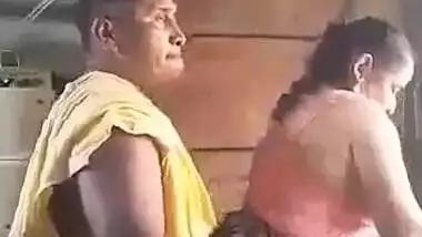 Fucking His Wife While She Working in Kitchen…Standing Fuck From Behind