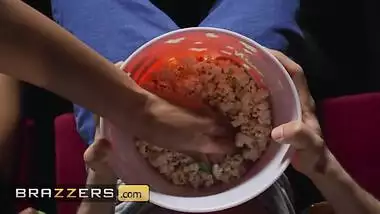Brazzers - Naughty Tina Fire Gets Her Pussy Fucked By Jordi El In The Popcorn Machine