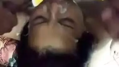 G.B. Road Randi Taking Multiple Cumshot on her Face by her Clients after her Gangbang