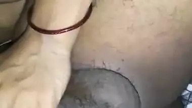 Today Exclusive- Horny Desi Telugu Bhabhi Boob Pressing And Blowjob Part 1